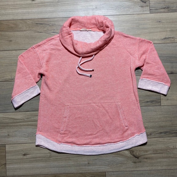 Soft Surroundings Womens Santorini Shores 3/4 Sleeve Pullover Swester XL Coral - Picture 1 of 9